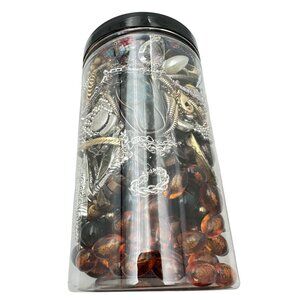 Mystery Jewelry Jar #1039 Wearable Quality Pieces 2lbs Necklace Bracelet Earring